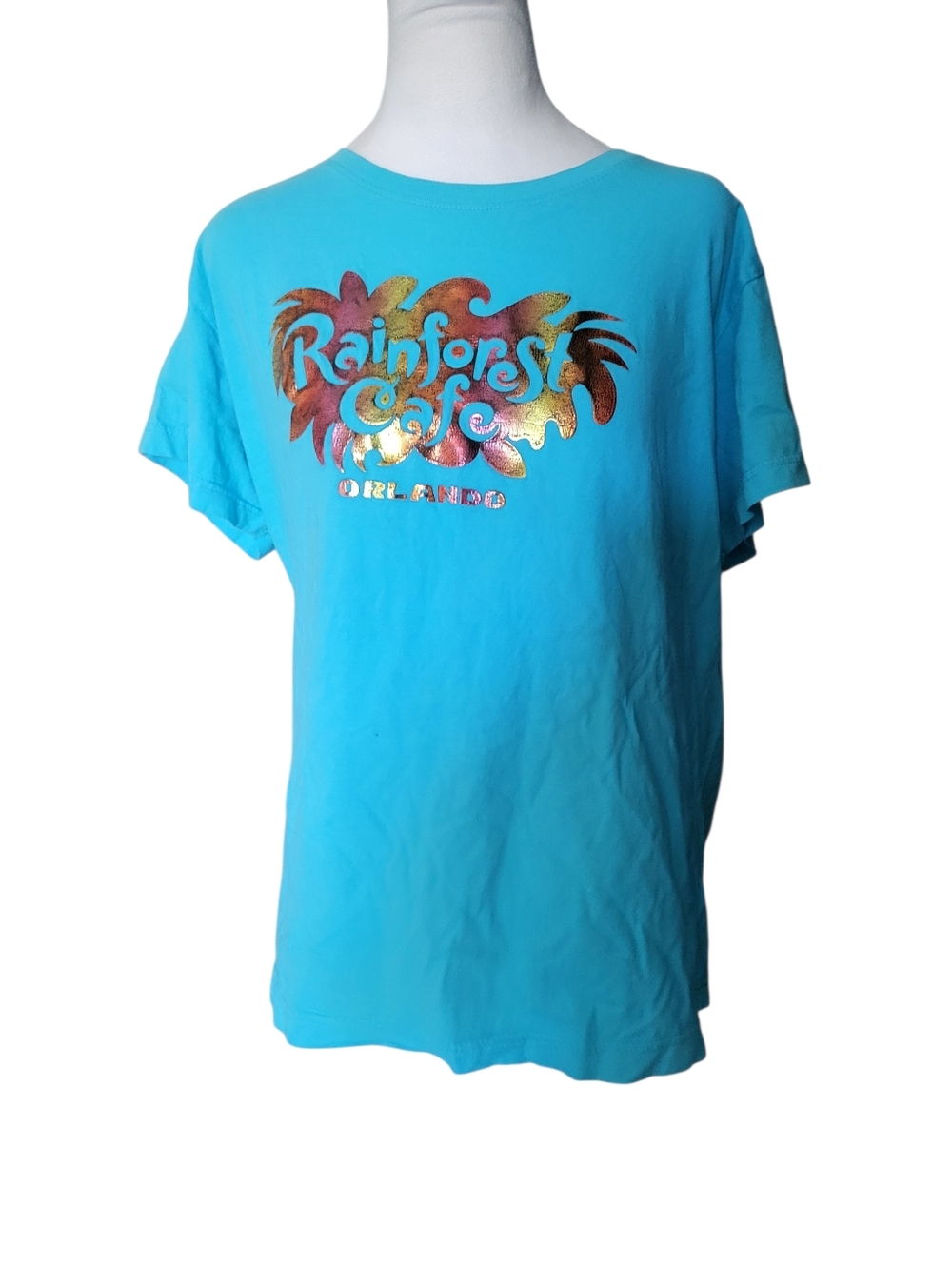 Rainforest Cafe Plus Tee Blue sz 2XL